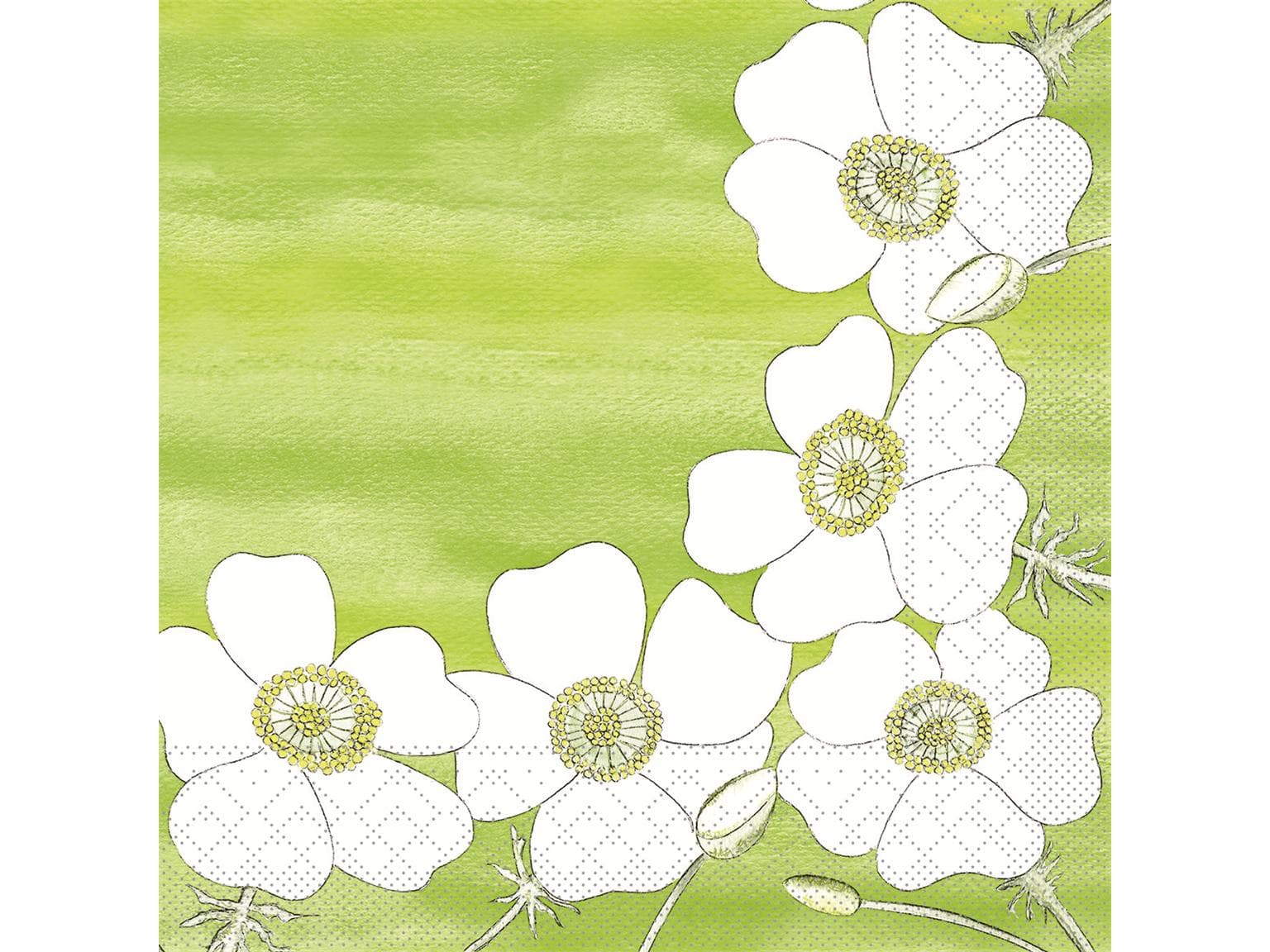 Servietten Tissue 3-lagig, 33 x 33 cm, 1/4 Falz, Gudrun