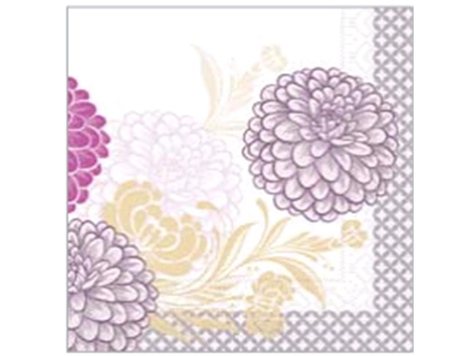 Servietten Tissue 3-lagig, 40 x 40 cm, 1/4 Falz, "CLARISSA" violett