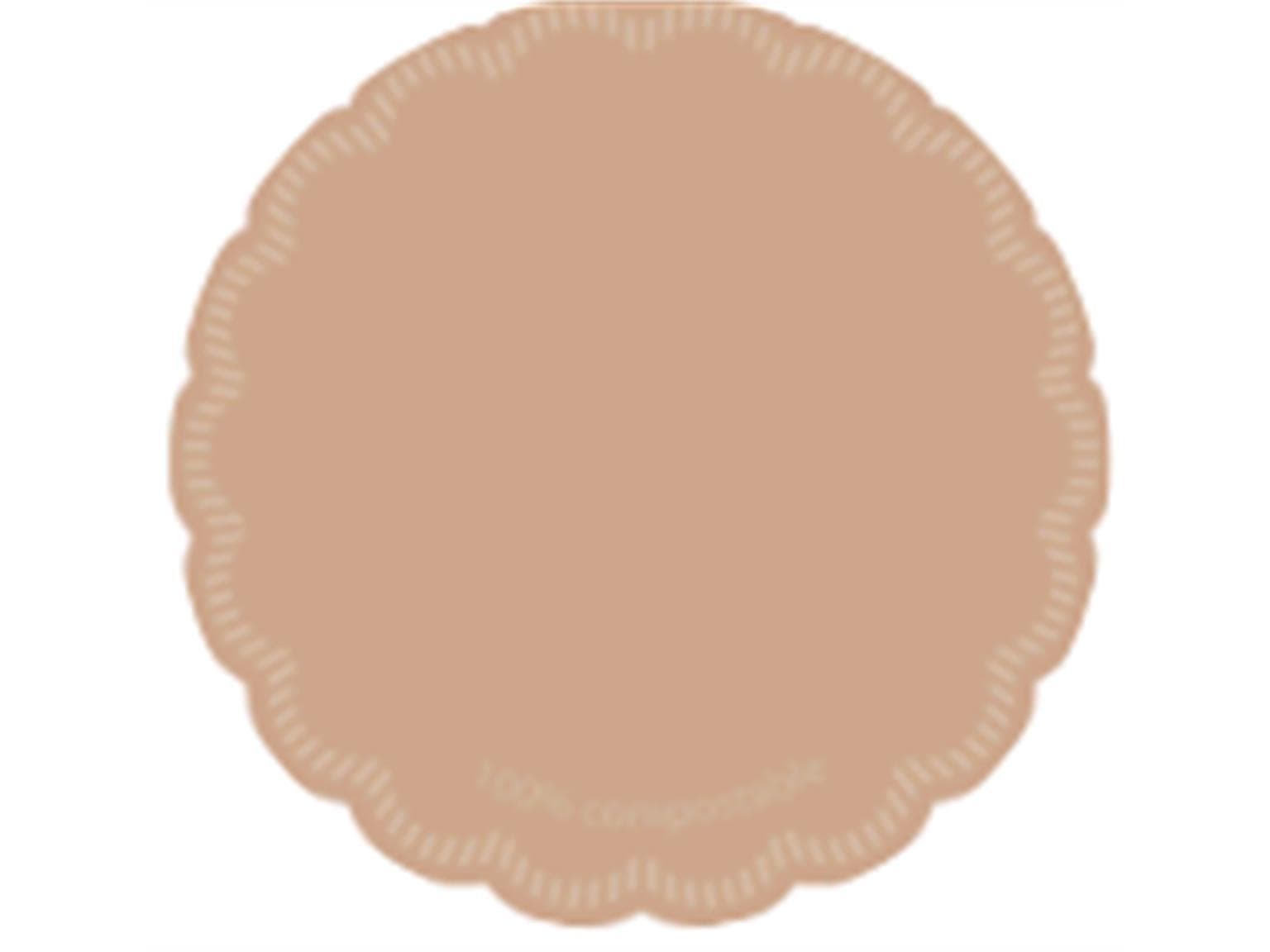 Tassenuntersetzer Tissue 9-lagig, 90 mm, sand