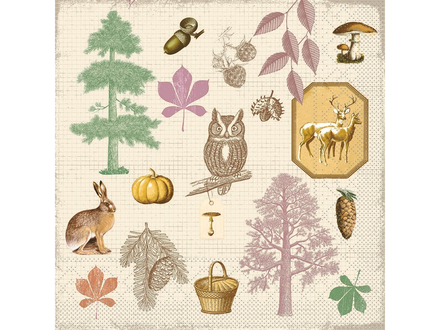 Servietten Tissue 3-lagig, 40 x 40 cm, 1/4 Falz, Aram