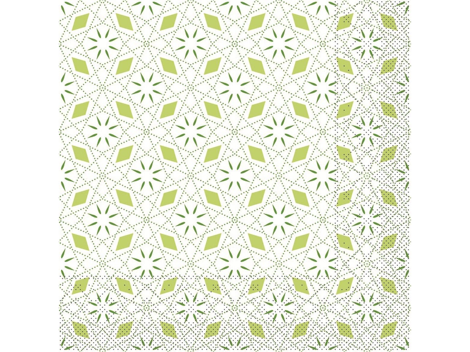 Servietten Tissue 3-lagig, 40 x 40 cm, 1/4 Falz, Mia  "grün"