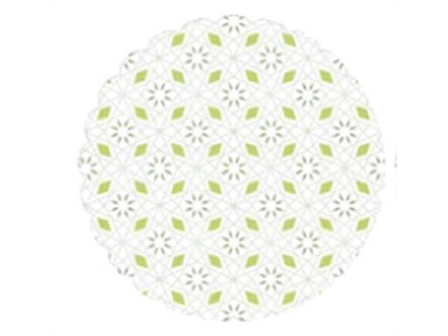 Untersetzer Tissue + Folie, ø 105 mm, grün