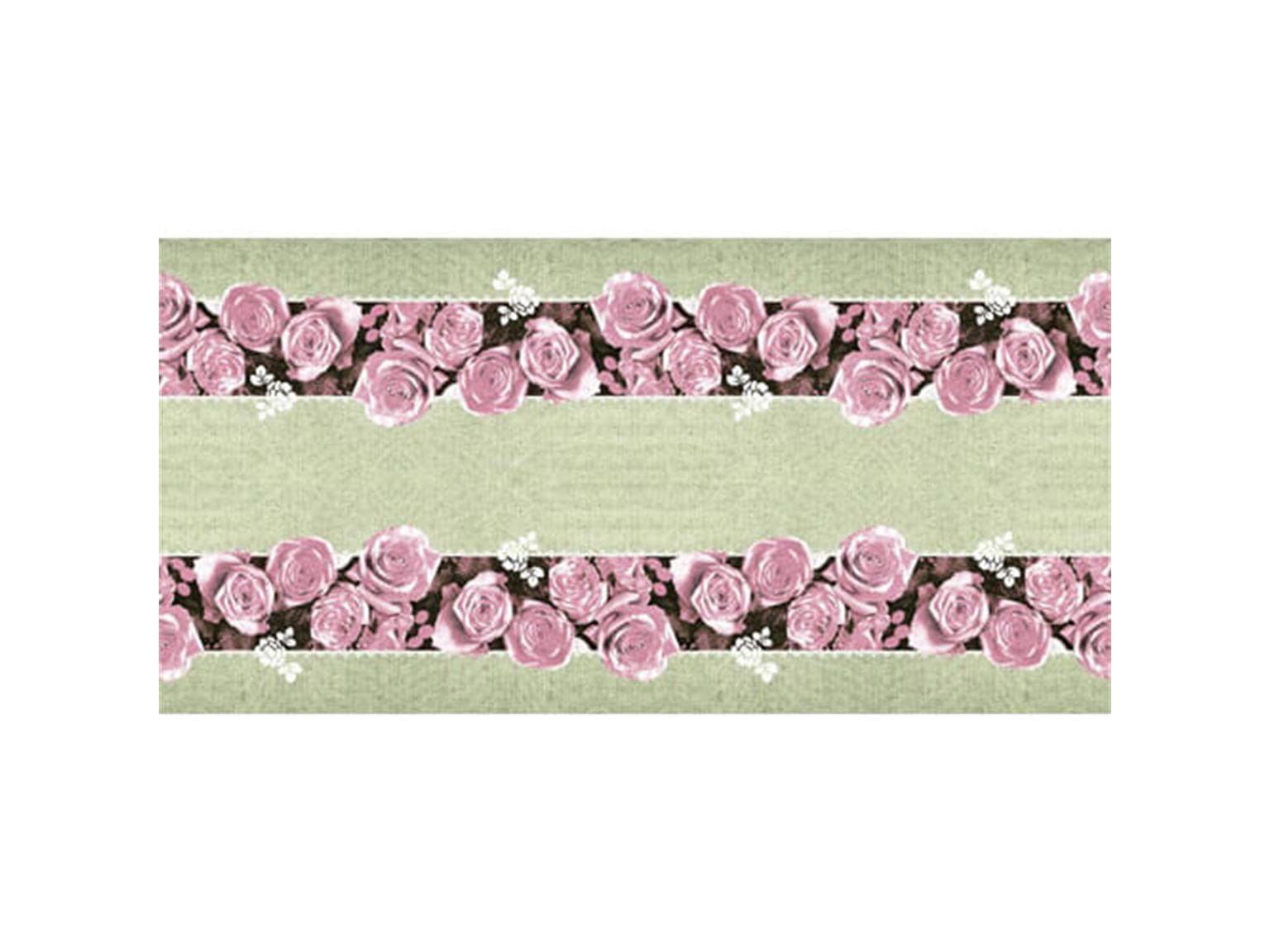 Tischläufer Airlaid, 40 cm x 24 lfm, Lovely Roses (rosa)