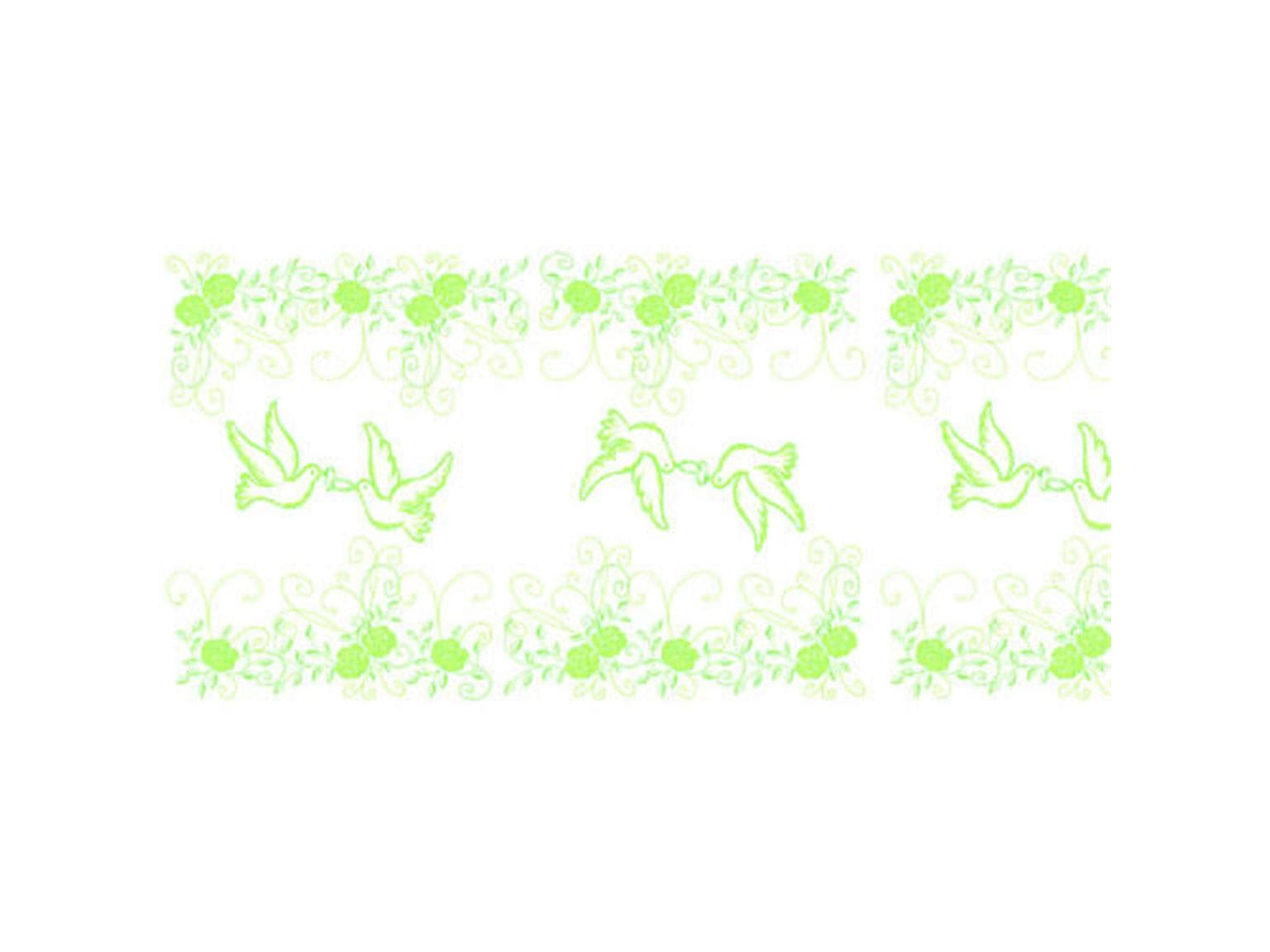 Tischläufer Airlaid, 40 cm x 24 lfm, Hochzeit (grün)