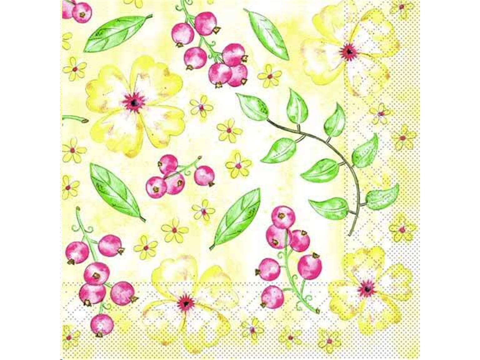 Servietten Tissue 3-lagig, 33 x 33 cm 1/4 Falz, Janne