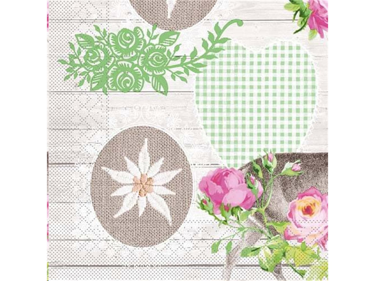 Servietten Tissue 3-lagig, 33 x 33 cm 1/4 Falz, Waldemar