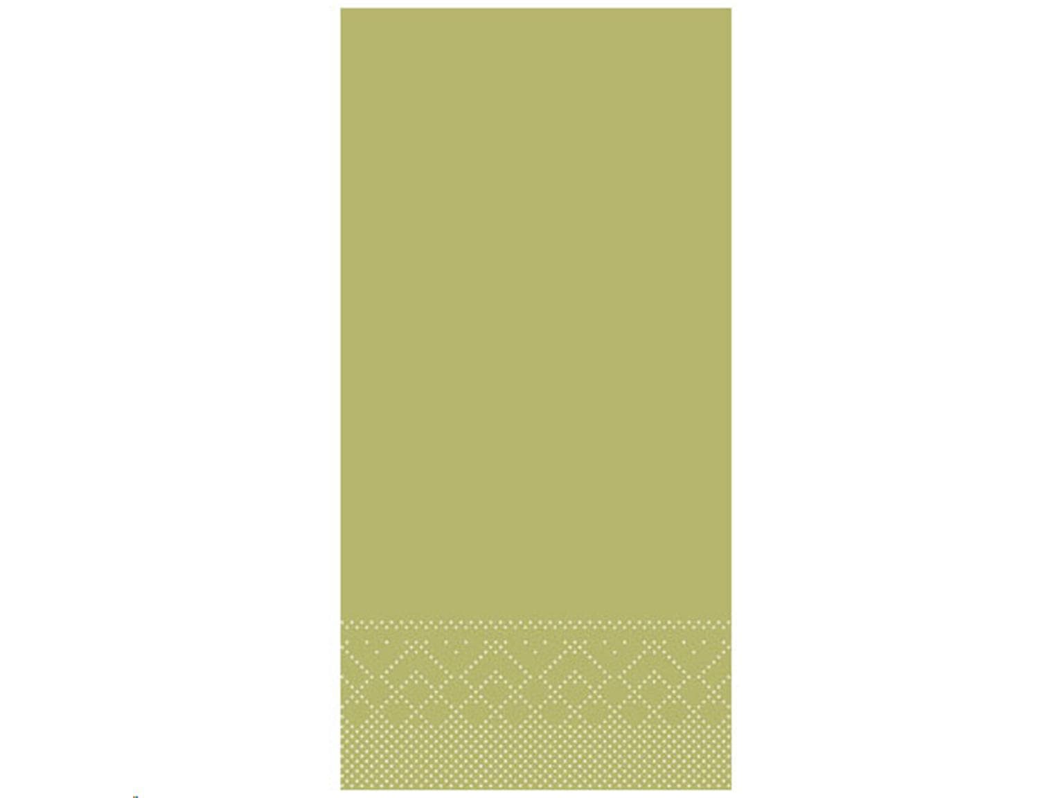 Servietten Tissue 3-lagig, 40 x 40 cm 1/8 Falz, oliv, unbedruckt