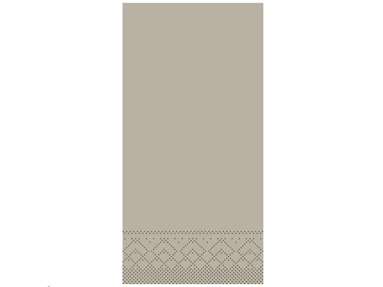 Servietten Tissue 3-lagig, 33 x 33 cm 1/8 Falz, beige-grey, unbedruckt