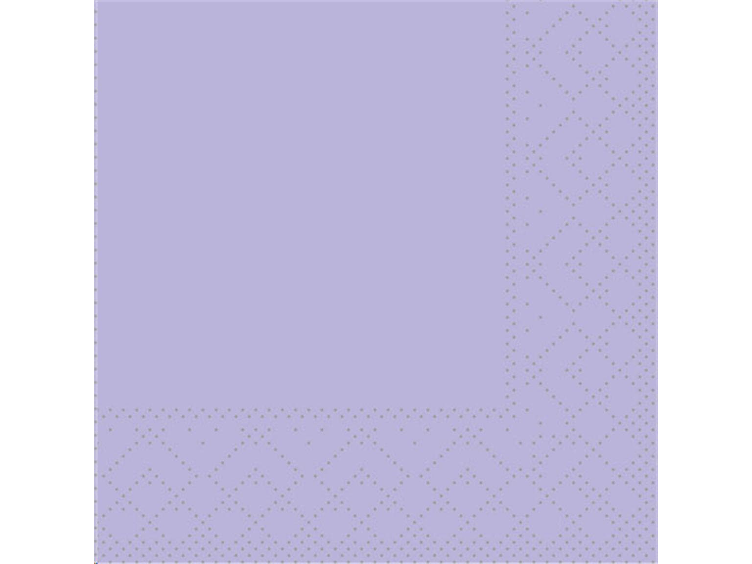 Servietten Tissue 3-lagig, 20 x 20 cm 1/4 Falz, lila, unbedruckt