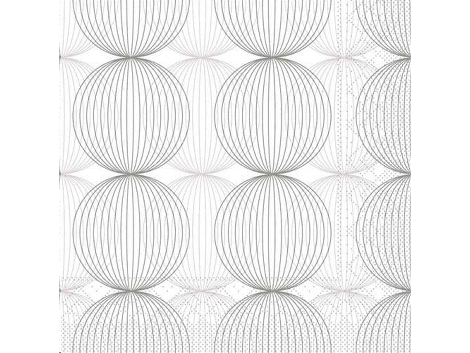 Servietten Tissue 3-lagig, 24 x 24 cm 1/4 Falz, Ludo (grau)