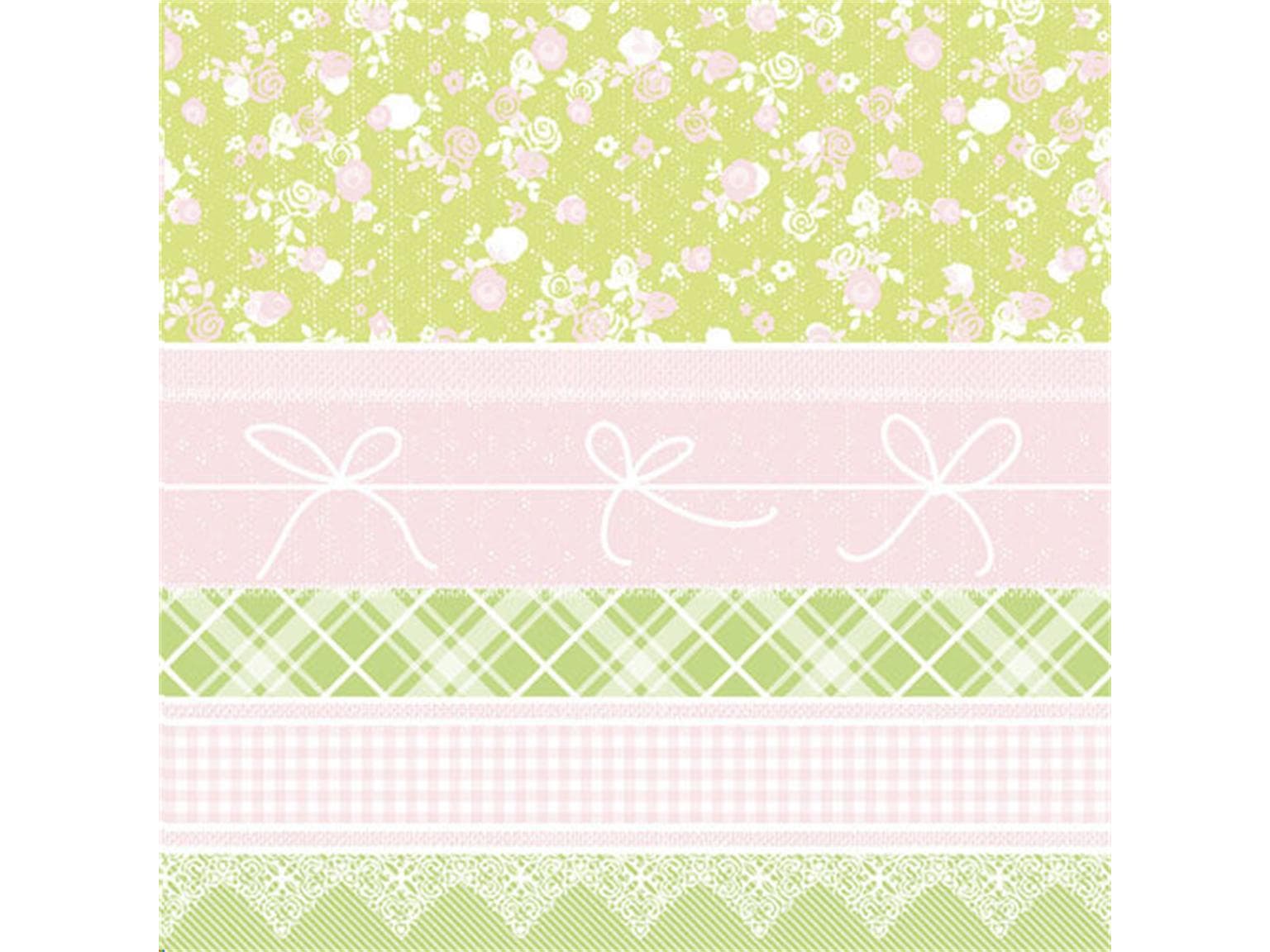 Servietten Airlaid 60 gm2, 40 x 40 cm 1/4 Falz, Hermine (pink-lime)