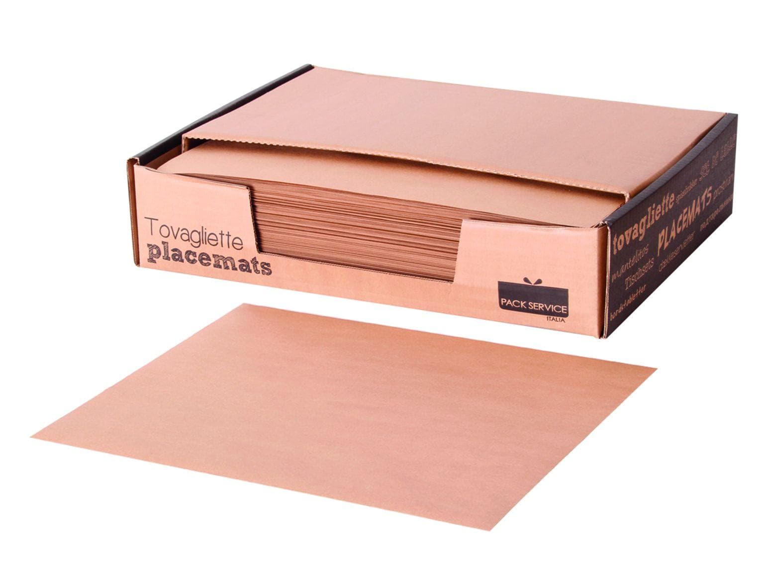 Tischset 1-lagig, 33 x 40 cm, bronce gerader Rand, Kraftpapier 80 g/m2