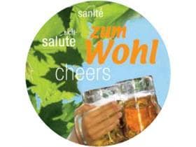 Caps Mattkarton, 74mm, "BIERGARTEN"