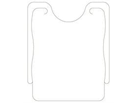 Schutzservietten Vliesstoff, 50x41.5 cm, neutral