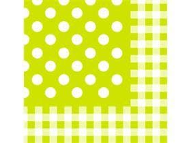 Servietten Airlaid 60 gm2, 40 x 40 cm 1/4 Falz, "Anton", kiwi