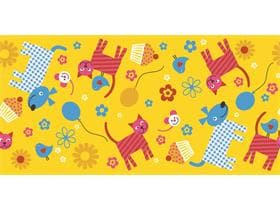 Tischläufer Airlaid, 40 cm x 24 lfm, "HAPPY KIDS" Kindermotiv