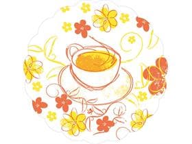 Tassenuntersetzer ø 90 mm, genarbt, aus Saugstoffpapier 50 gm2, Wellenrand, mit