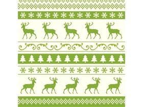 Servietten Airlaid 60 gm2, 40 x 40cm, 1/4 Falz, "BASTI", champagner-grün