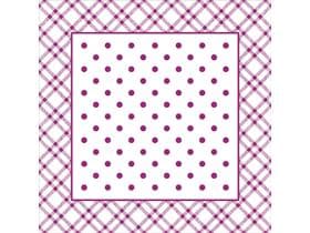 Tassenuntersetzer Tissue+Folie, 95x95mm, "ANTONIA" beere