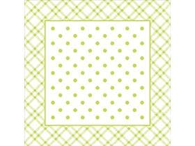 Tassenuntersetzer Tissue+Folie, 95x95mm, "ANTONIA" lime