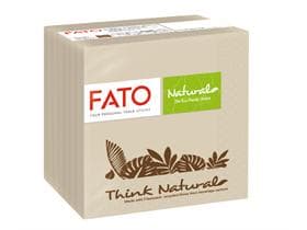 Servietten Fiberpack 2-lagig, 24 x 24 cm 1/4 Falz, aus recycletem Getränkekarton