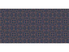 Tischläufer Airlaid, 40 cm x 24 lfm, "CLAUDIO" dunkelblau/braun