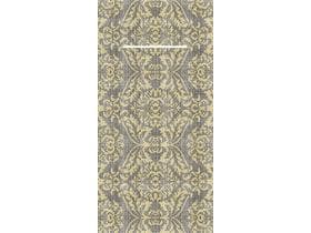 Besteckserviette Airlaid, 40 x 40 cm, 1/8 Falz, "KIYAN" gold/schwarz