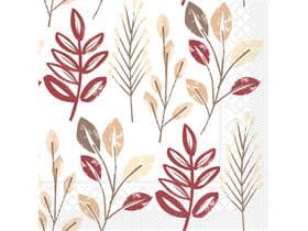 Servietten Tissue 3-lagig, 33 x 33 cm, 1/4 Falz, "CEDRIK" bordeaux/braun