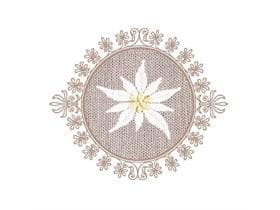 Untersetzer, ø 90 mm rund, 9-lagig, Edelweiss, Tissuewatte