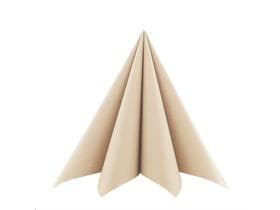 Servietten Recycling-Softpoint, 40x40 cm 1/4 Falz, recycled braun, unbedruckt