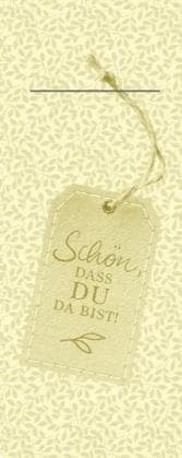 Besteckserviette Airlaid, 40 x 33 cm 1/8 Falz, "Etikett" naturbraun-creme