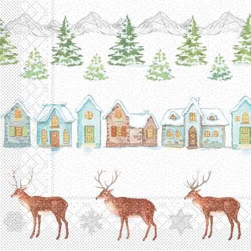 Servietten Tissue 3-lagig, 40 x 40 cm, 1/4 Falz, "Sandy"