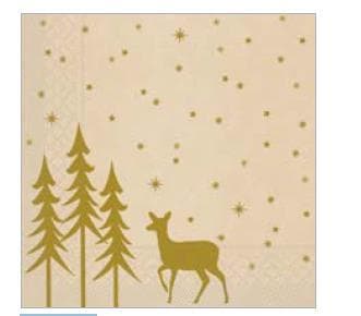 Servietten Recycled Tissue 40 x 40 cm "Liane" 1/4 Falz, 3-lagig,