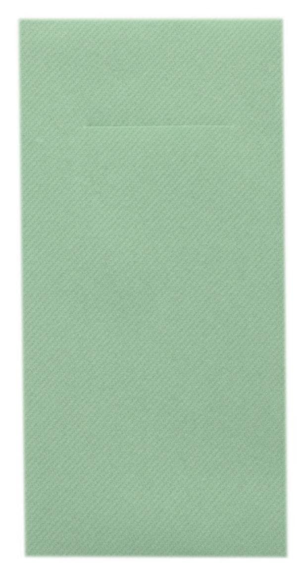 Besteckserviette Airlaid, 40 x 40 cm 1/8 Falz, "Basic" eukalyptus