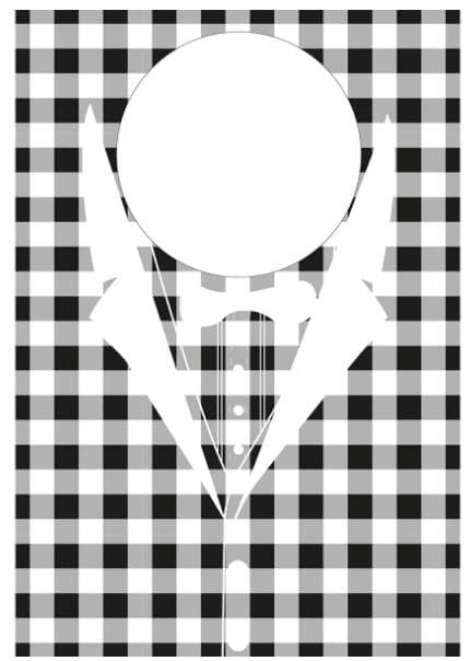 Schutzservietten Vlies, 60 x 42 cm, "Karo" schwarz