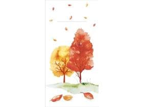 Besteckserviette Airlaid, 40 x 40 cm 1/8 Falz, "Herbstwald"