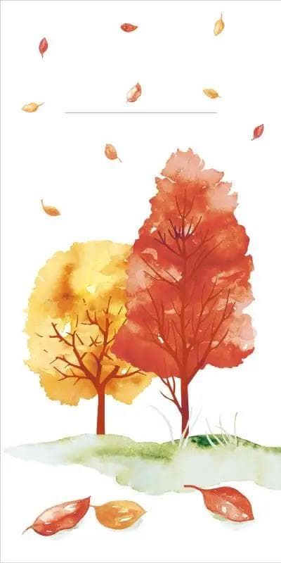 Besteckserviette Airlaid, 40 x 40 cm 1/8 Falz, "Herbstwald"