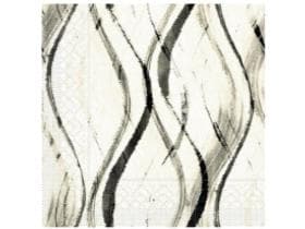 Servietten Tissue 3-lagig, 40 x 40 cm, 1/4 Falz, "Albi" pebble stone-schwarz