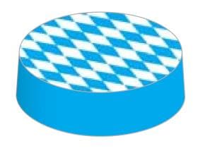 Caps Mattkarton, 862mm, Bayern