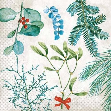 Servietten Tissue 3-lagig, 33 x 33 cm, 1/4 Falz, "Amaryllis"