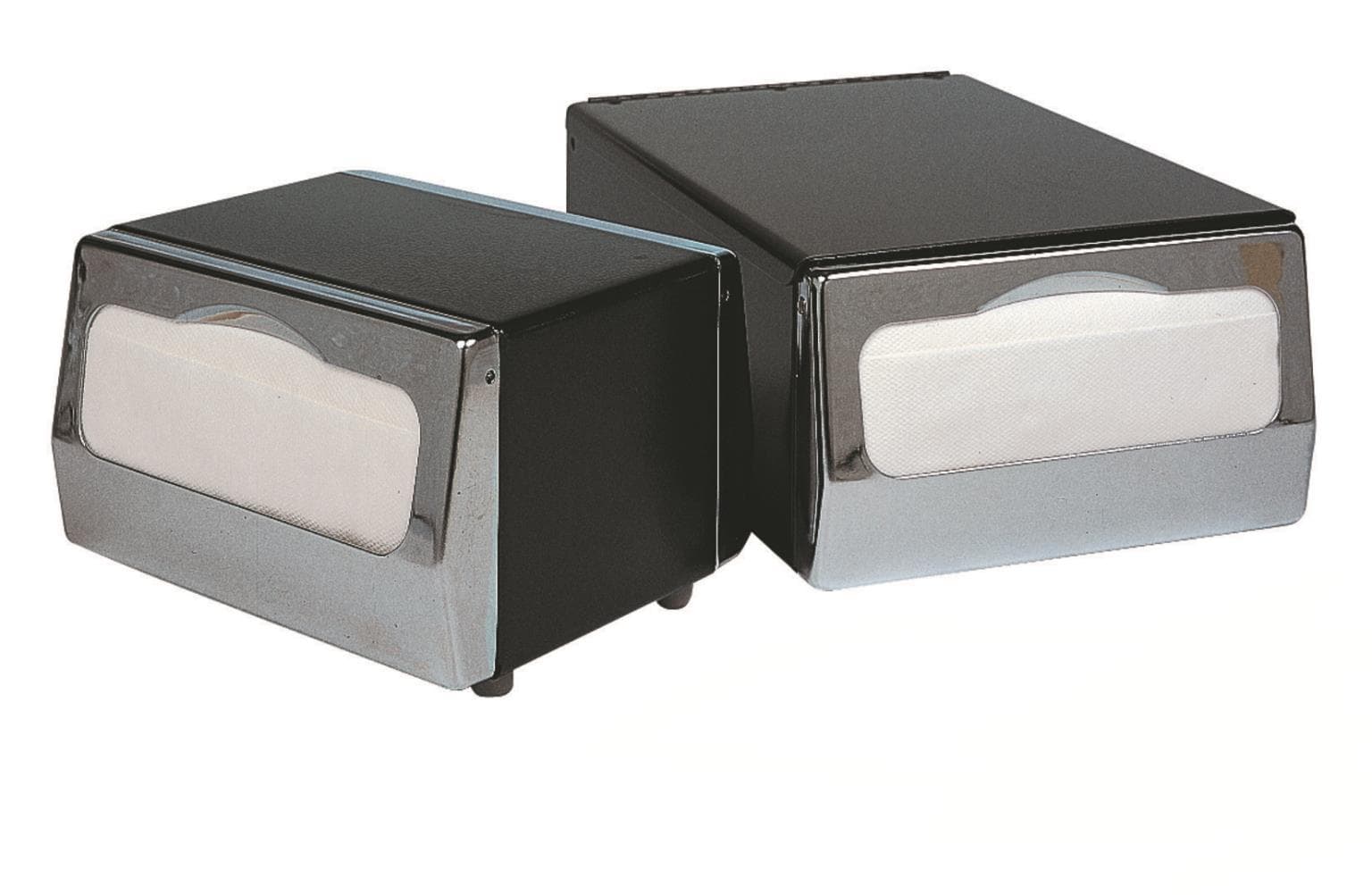 Tischspender für Servietten 32 x 33 cm Metall mattgrau, für 150 Servietten