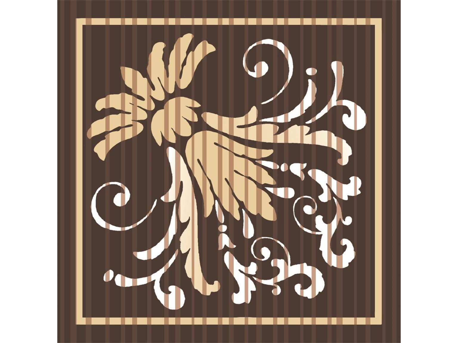 Tassenuntersetzer Tissue 9-lg, 90x90 mm, "LETIZIA" braun