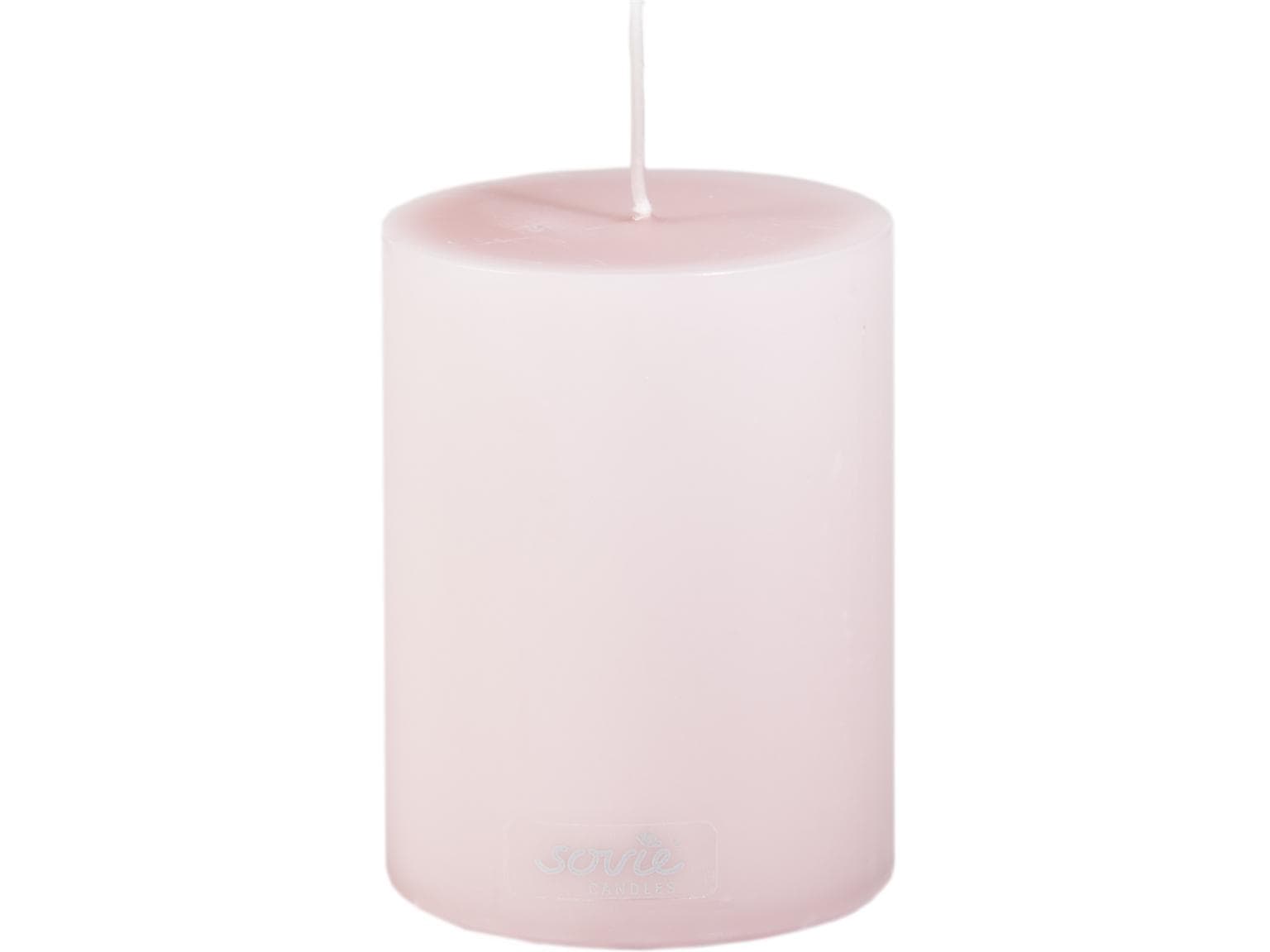 Stumpenkerzen, Ø 70 mm x 100 mm, rosa