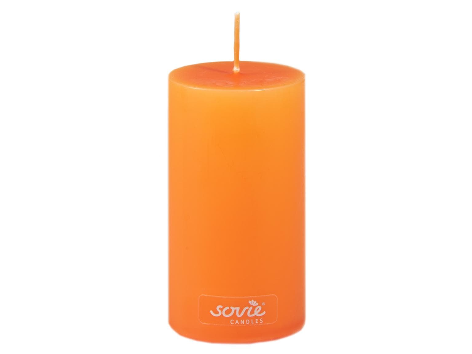 Stumpenkerzen, Ø 50 mm x 100 mm, orange