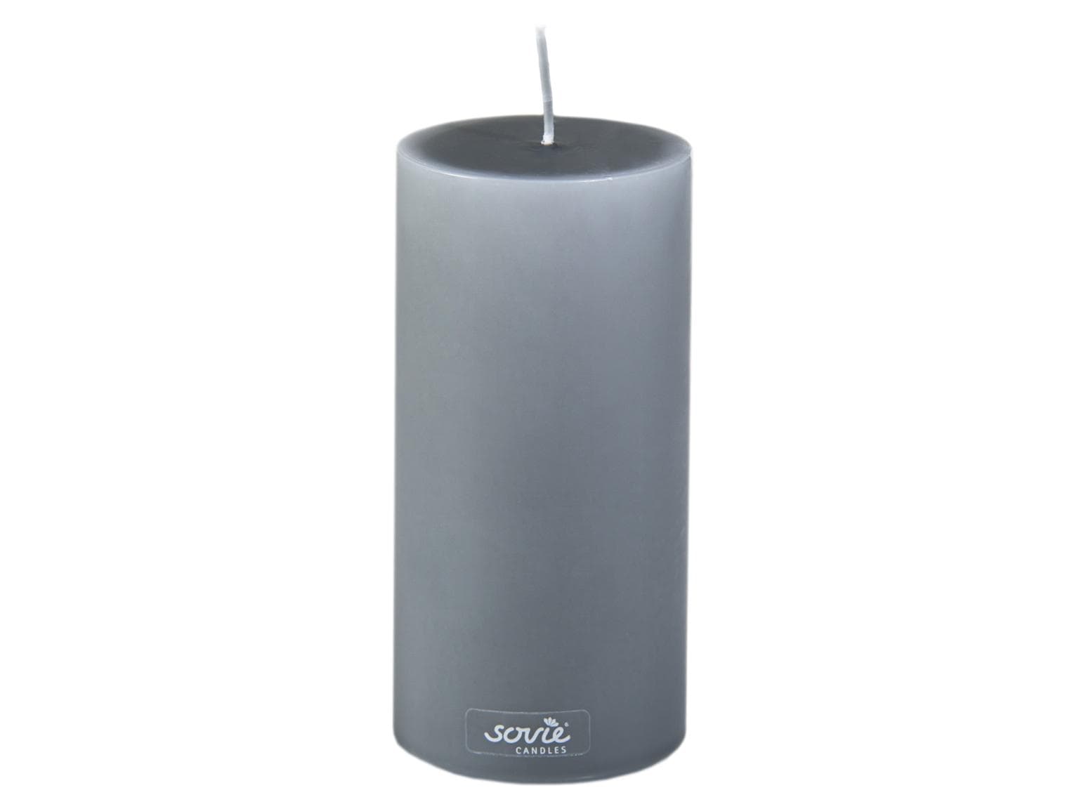 Stumpenkerzen, Ø 70 mm x 150 mm, grau