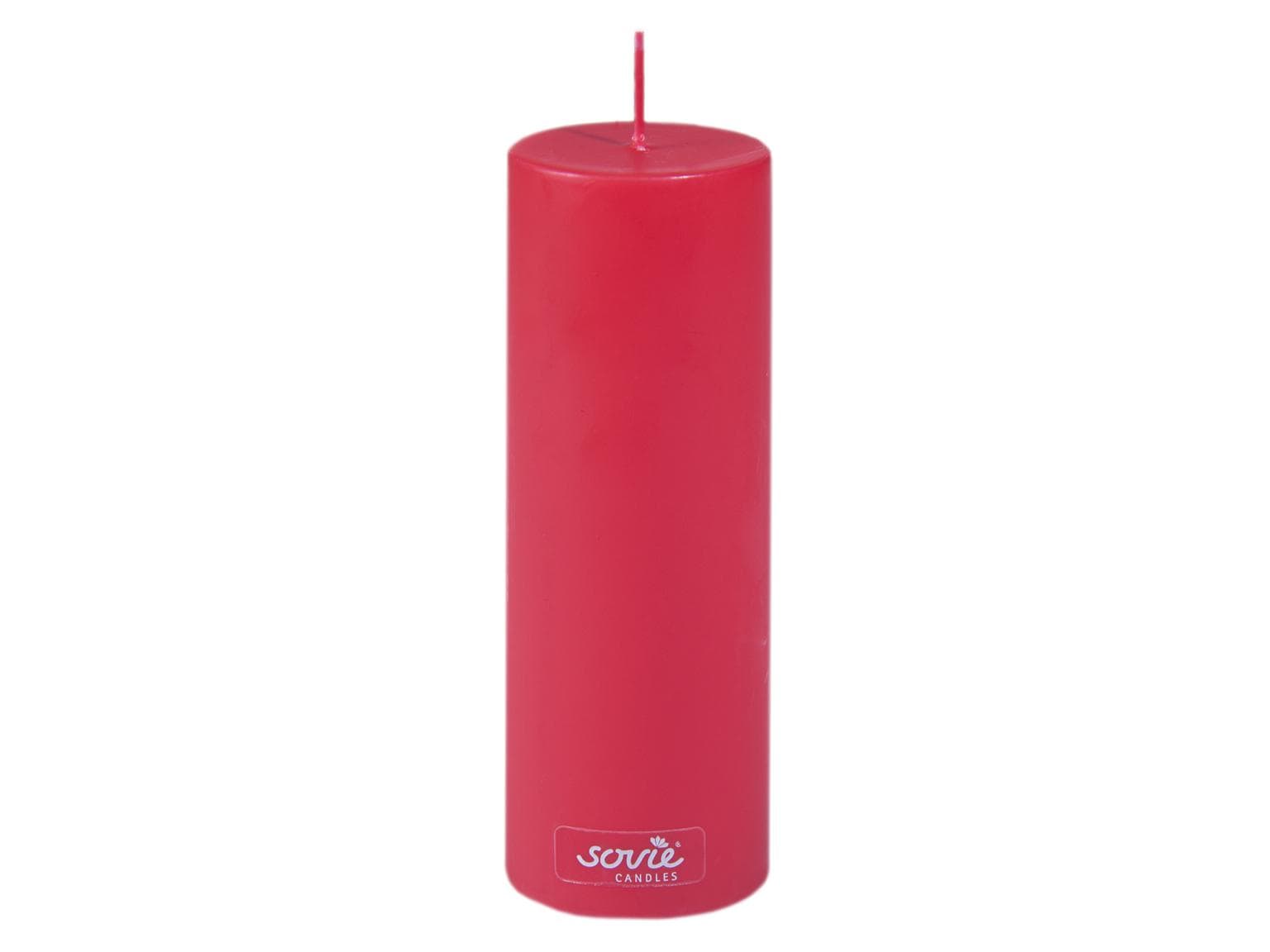 Stumpenkerzen, Ø 50 mm x 150 mm, rot
