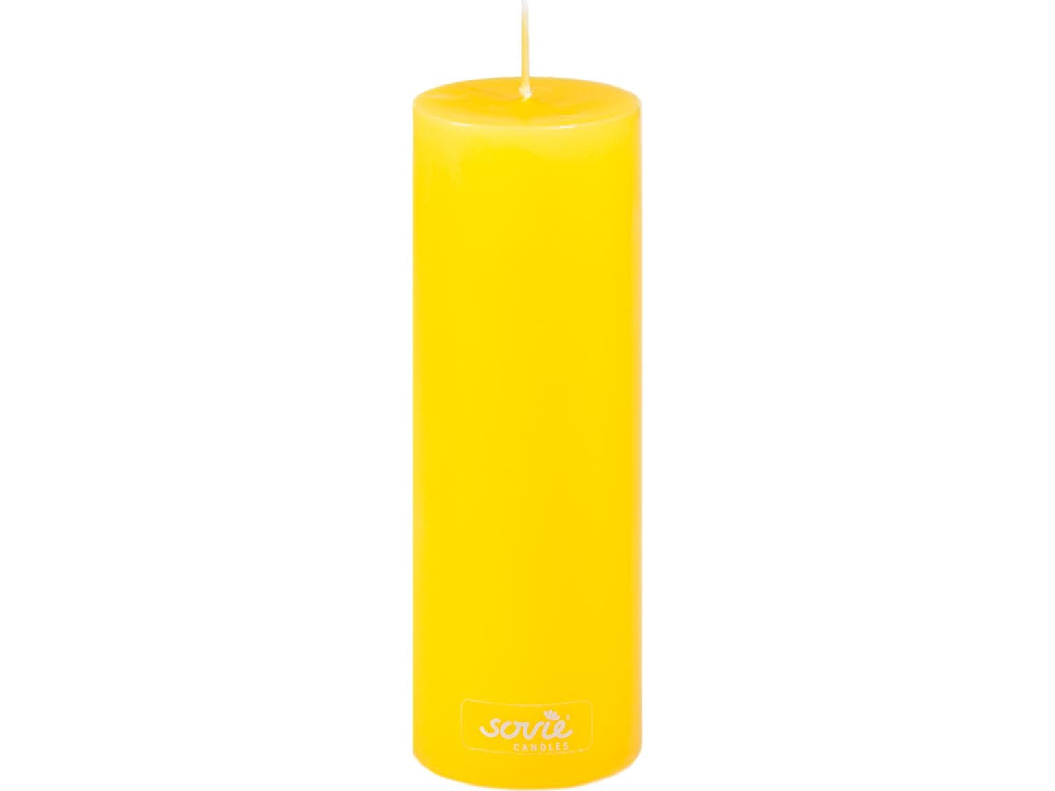 Stumpenkerzen, Ø 50 mm x 150 mm, senfgelb