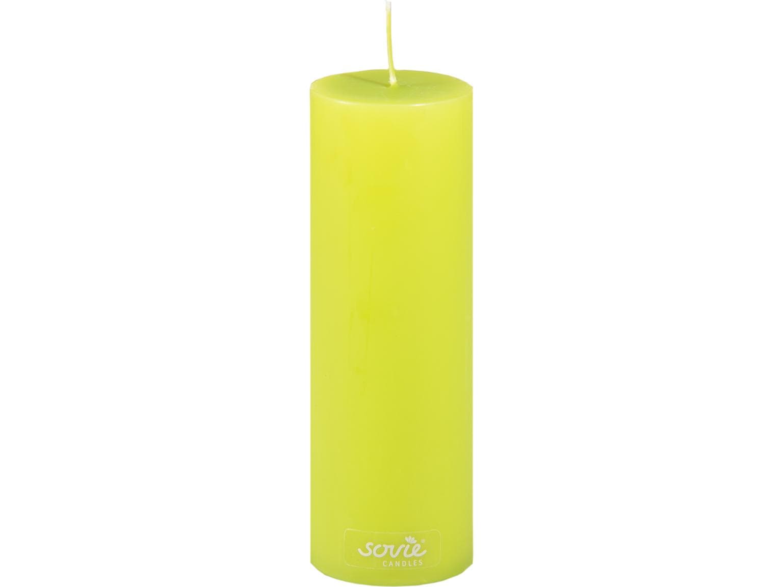 Stumpenkerzen, Ø 50 mm x 150 mm, kiwi