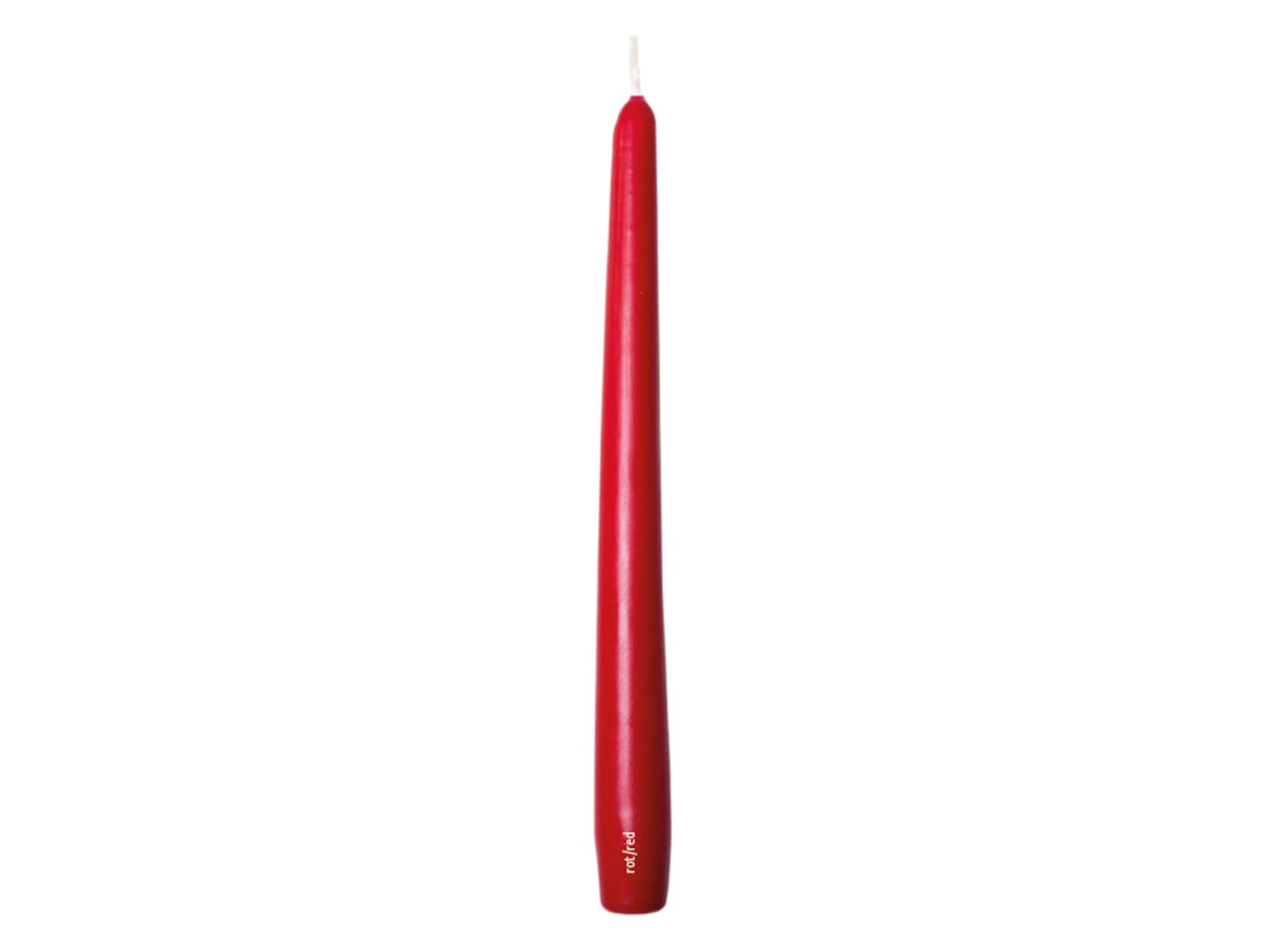 Gastro Spitzkerzen, 2,2 x 24 cm, rot