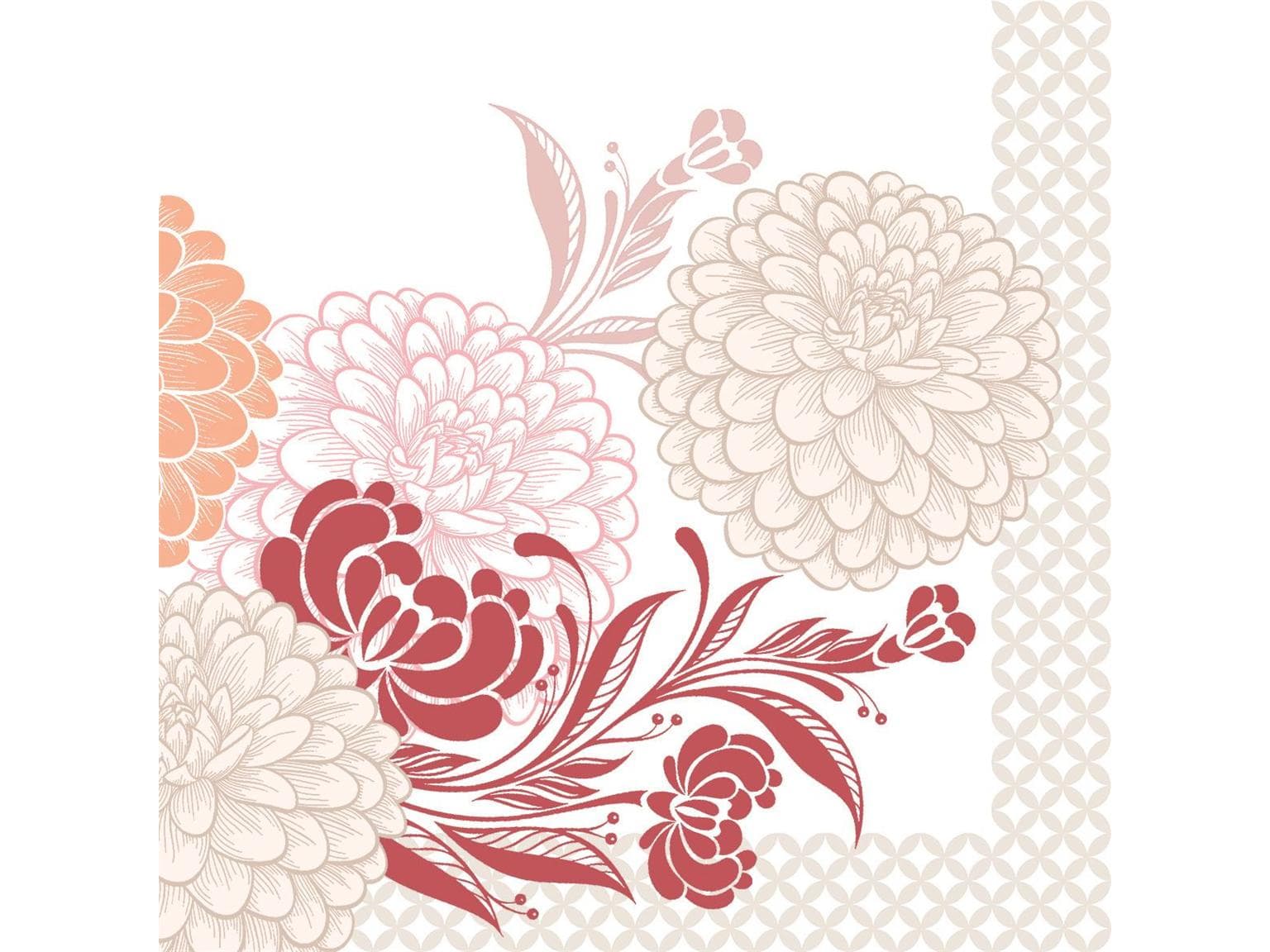 Servietten Airlaid 65 gm2, 40 x 40 cm, 1/4 Falz, "CLARISSA", bordeaux